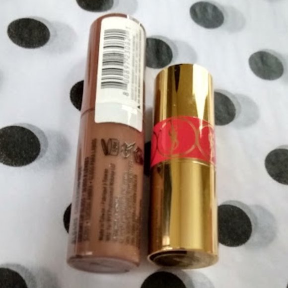 2pc YVES SAINT LAURENT LIPSTICK ROUGE VOLUPTE & NYX BUTTER GLOSS CINNAMON ROLL - Picture 8 of 8